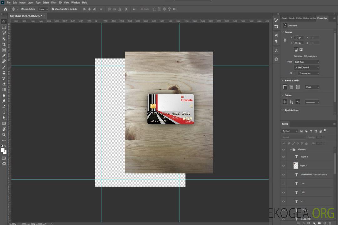 Lituanie (Litva) Citadele bank visa carte électronique photolook recto template